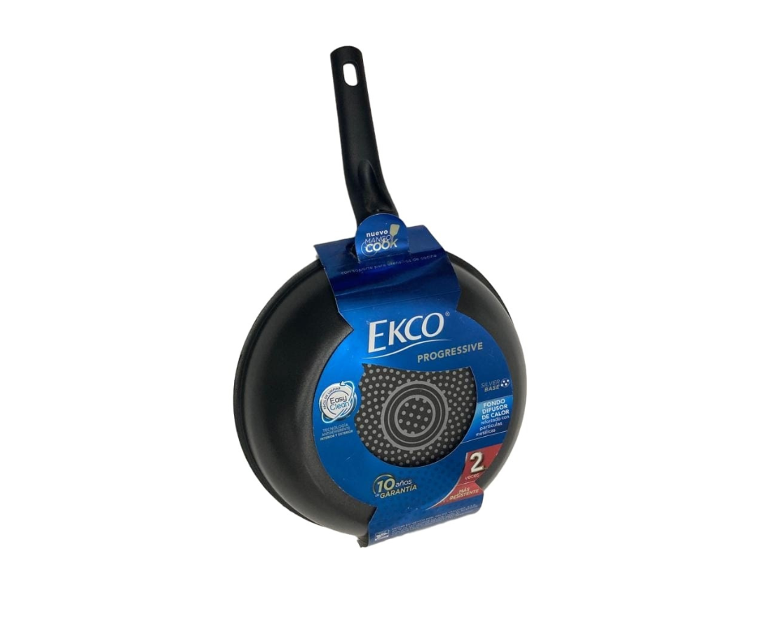 Sartén Wok Ecko Progressive 28 cm | 726 g – Antiadherente Duraflon Pro, Distribución Óptima de Calor