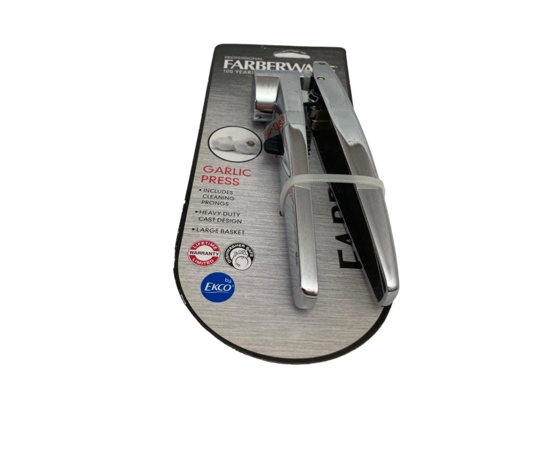 Machacador de Ajos Farberware Professional | Acero Inoxidable, 16 cm, Durable y Eficiente