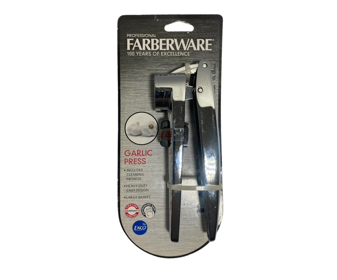 Machacador de Ajos Farberware Professional | Acero Inoxidable, 16 cm, Durable y Eficiente