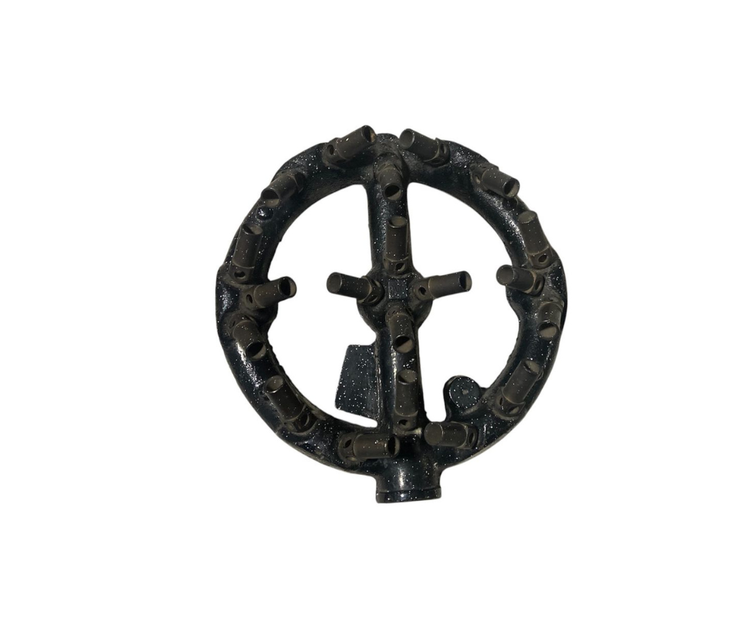 Quemador de Fierro Colado de 20 Espiras | 21 x 3 cm – 2,060 kg – Duradero y Eficiente