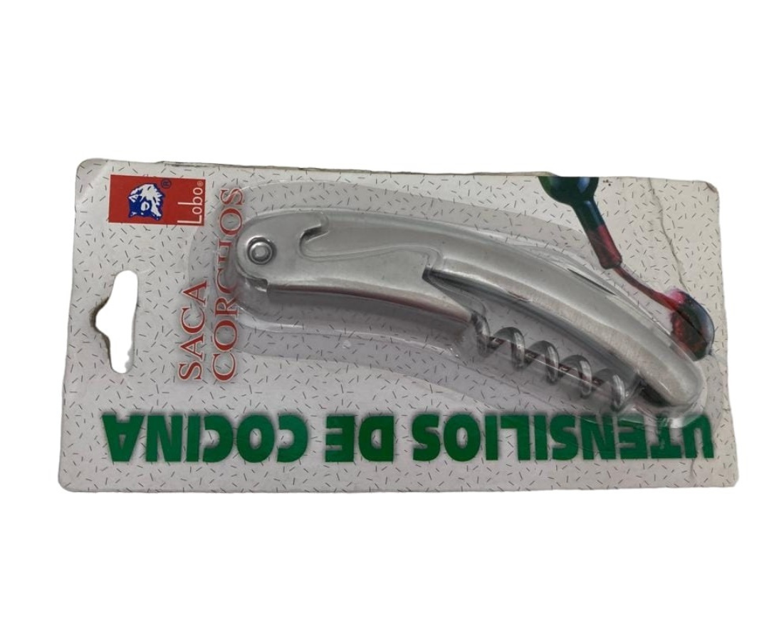 Sacacorchos Lobo | Acero Inoxidable, Compacto y Duradero, 11 cm