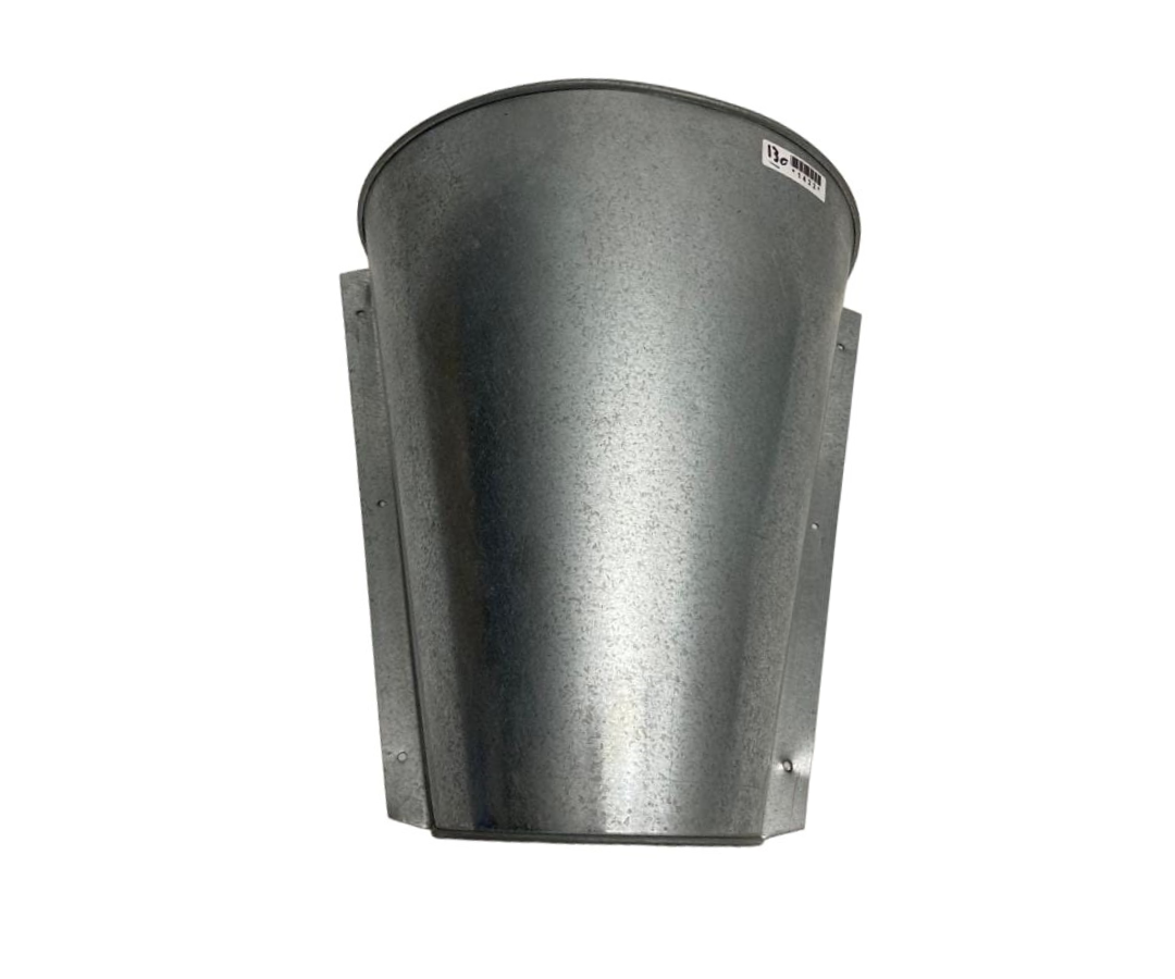 Cono Mata Pollos Galvanizado | 29.5 x 26.5 cm – 456 g – Seguro y Resistente