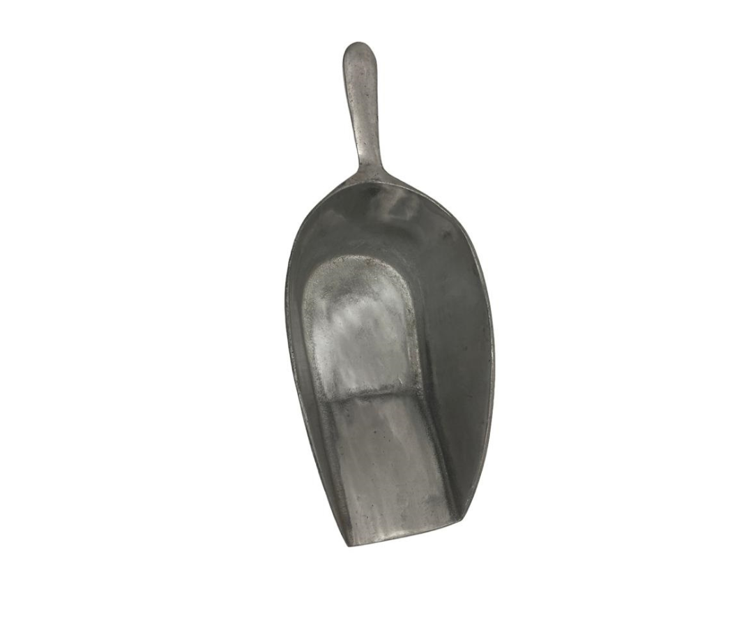 Cucharón de Aluminio Pulido de 2 Kilos | 38 x 16 cm – 780 g – Robusto y Duradero