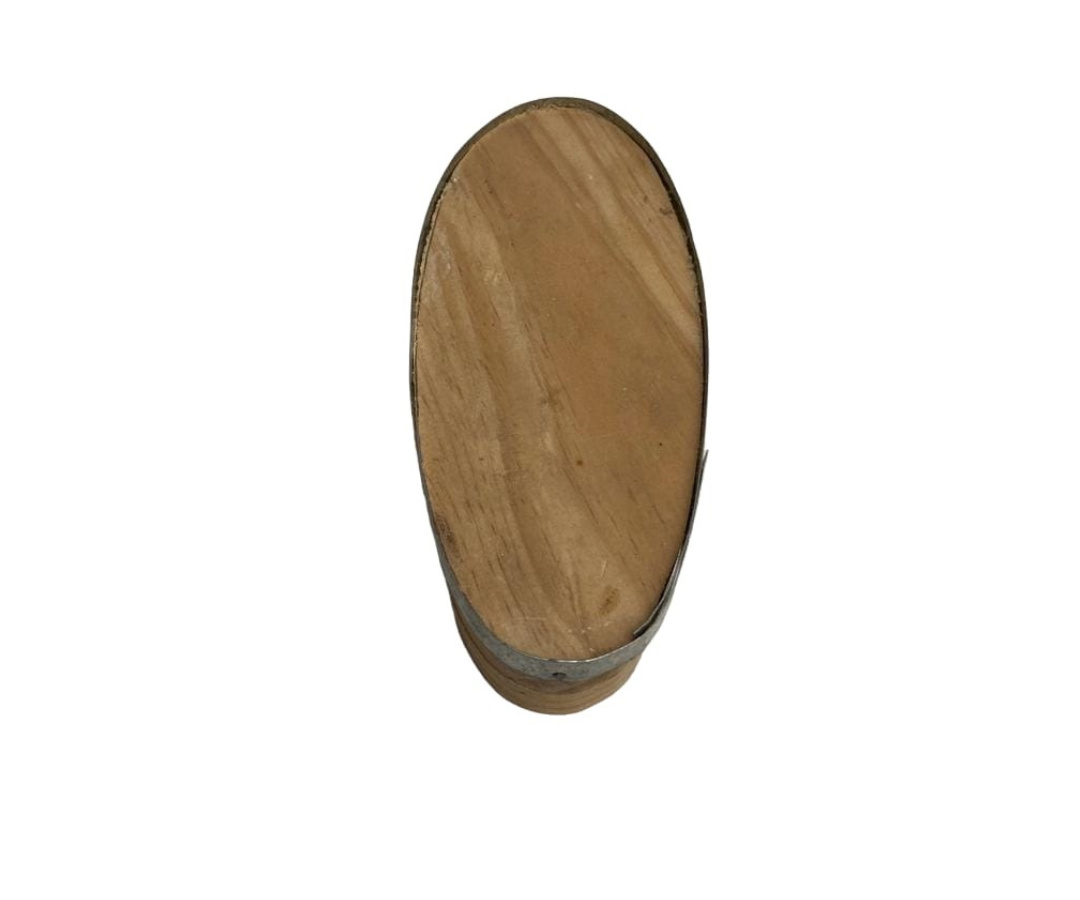 Molde para Huarache Chico de Madera con Punta de Fierro | 19.5 cm x 8.5 cm, 184 g – Tradicional y Práctico