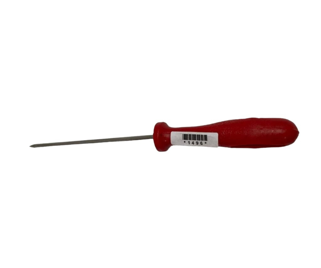Picahielo con Mango Rojo de Plástico Duro | 31 cm, 64 g – Resistente y Ergonómico