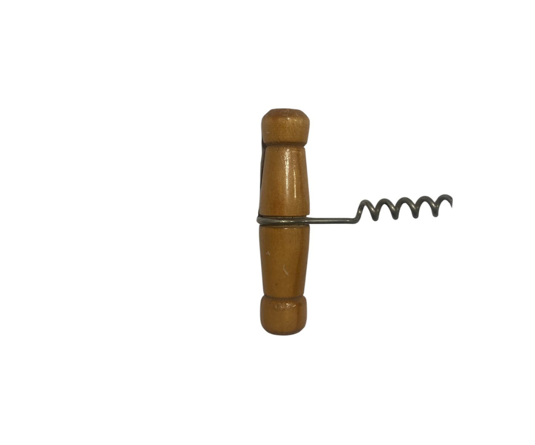 Sacacorcho de Madera Económico | 10 cm, 26 g – Compacto y Práctico