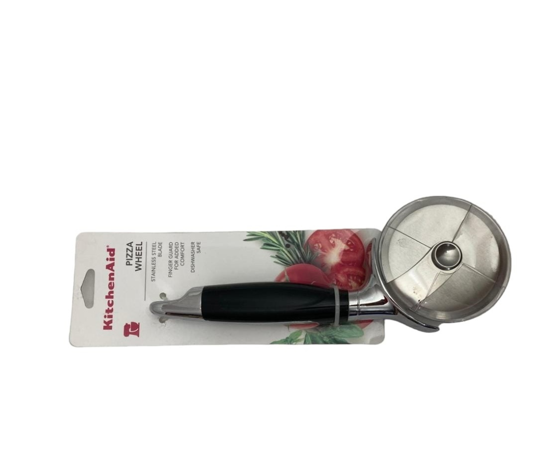 Cortador de Pizza KitchenAid Profesional | Mango Ergonómico Negro, 28 cm