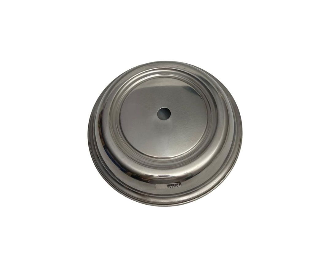 Cubre Plato de Acero Inoxidable | 32 cm diámetro x 6 cm alto – 536 g – Protege y Conserva
