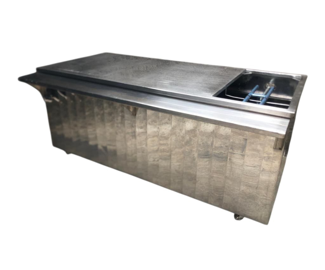 Mueble Inoxidable para Barbacoa con Plancha | 2.00 x 0.90 m