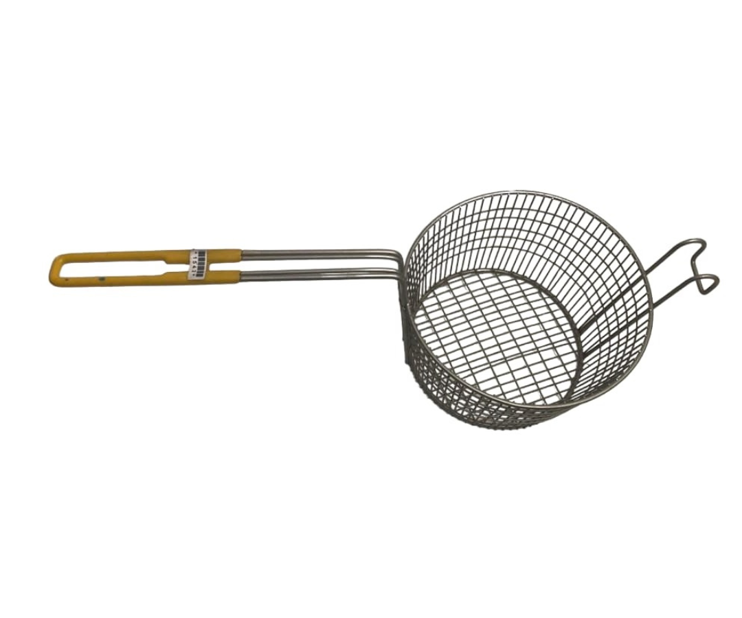 Canastilla Niquelada Redonda Chica | 16 cm Ø x 48 cm – 580 g – Resistente y Tradicional