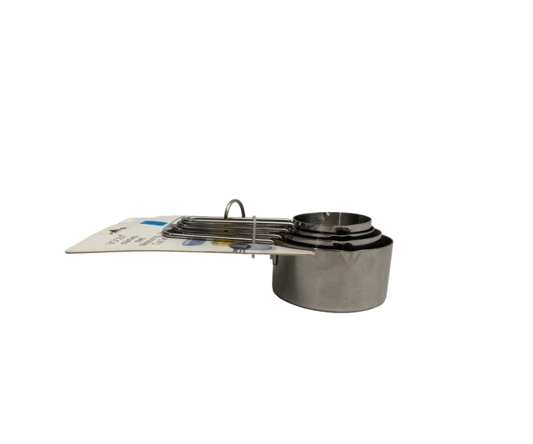 Juego de Medidores Inoxidables VOCEN | 4 Piezas, Precisión Profesional, Acero Inoxidable