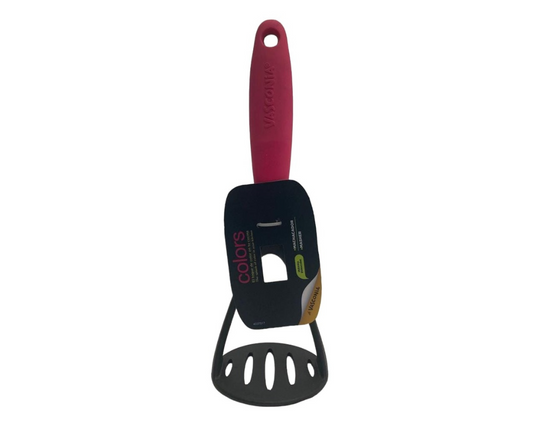Machacador Vasconia Colors | Nylon y Silicón, Antiadherente, Resistente hasta 180°C, 25 cm
