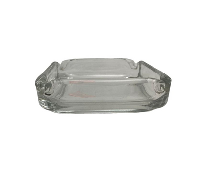 Cenicero de Vidrio Rectangular | 9.5 x 9.5 cm, 162 g – Elegante, Resistente y Práctico