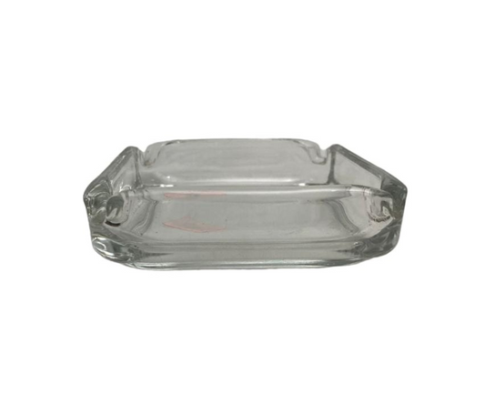 Cenicero de Vidrio Rectangular | 9.5 x 9.5 cm, 162 g – Elegante, Resistente y Práctico