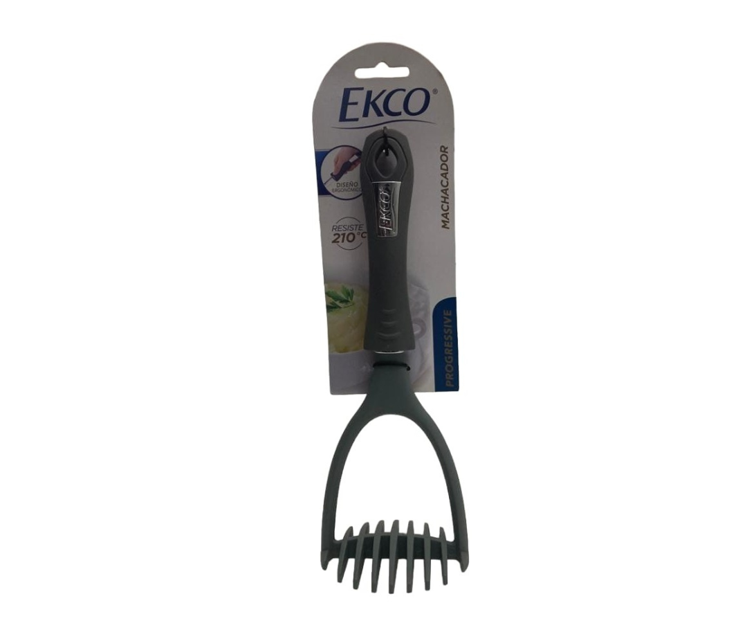 Machacador Progressive Ecko | Mango Ergonómico Soft Touch, Resistente 210°C, 27 cm