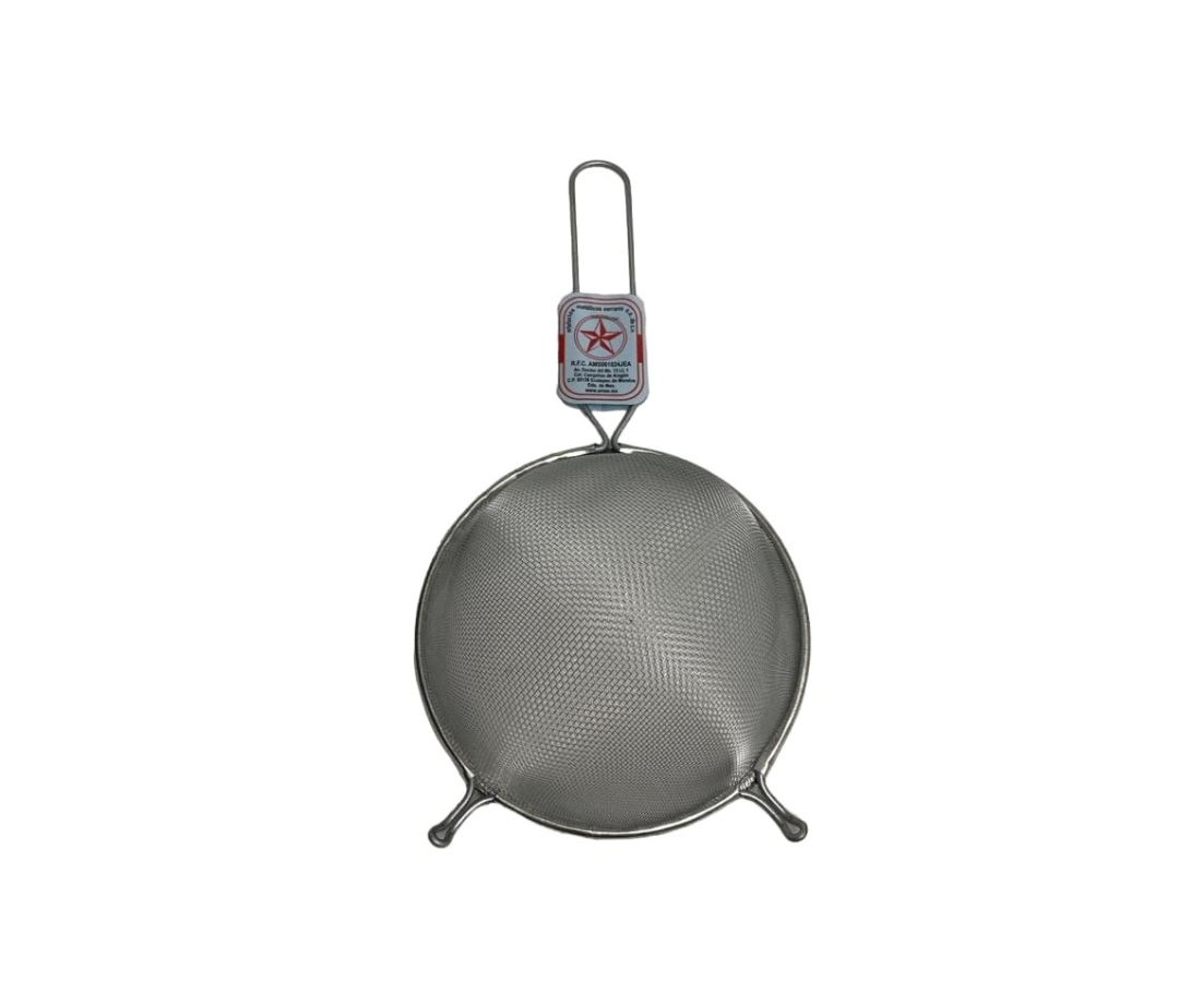 Coladera Troquelada #14 | 14 cm – Metálica y Resistente