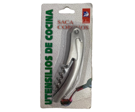Sacacorchos Lobo | Acero Inoxidable, Compacto y Duradero, 11 cm