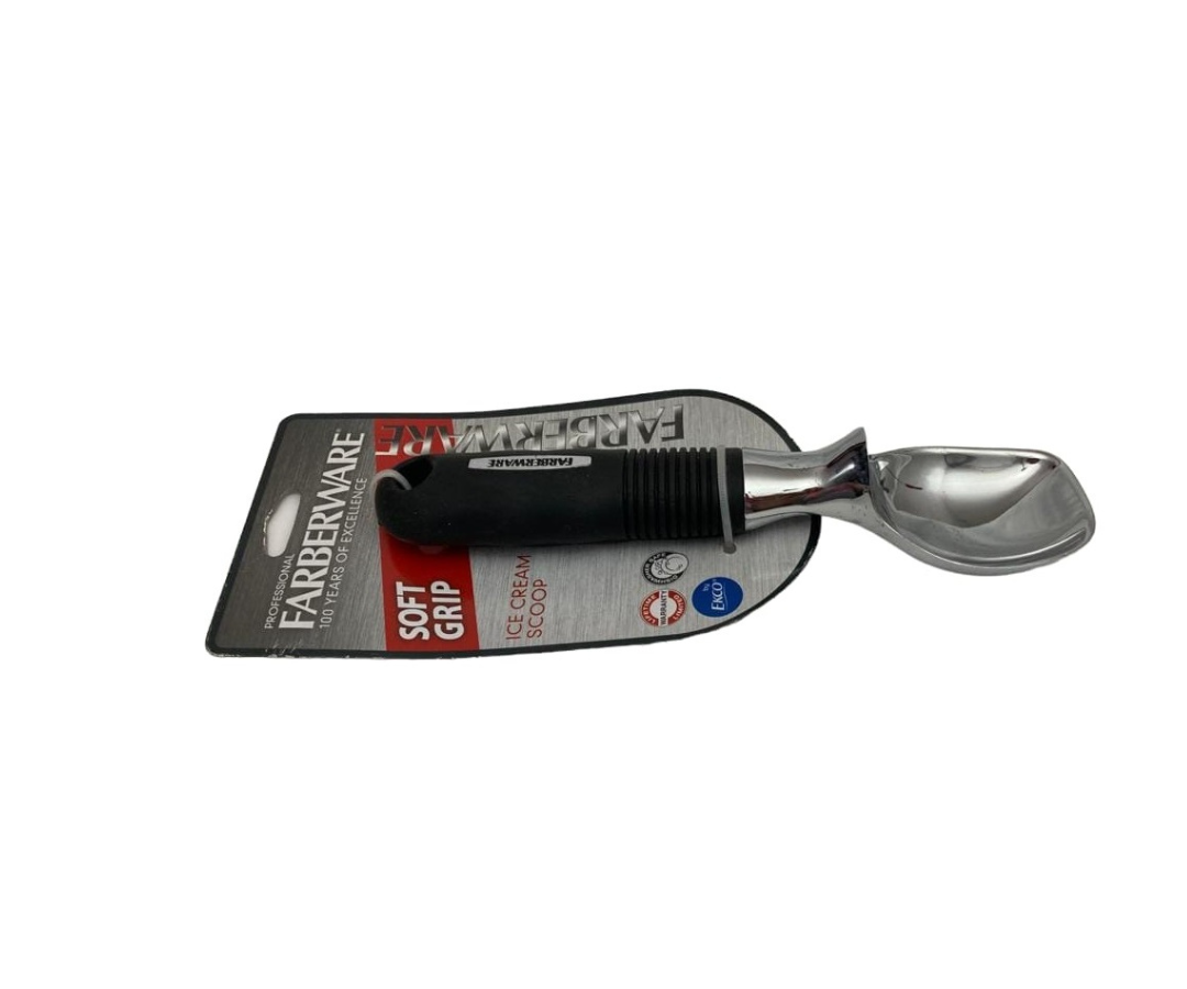Servidor de Helado Farberware | Mango Ergonómico de Goma, Punta de Acero Inoxidable, 21 cm