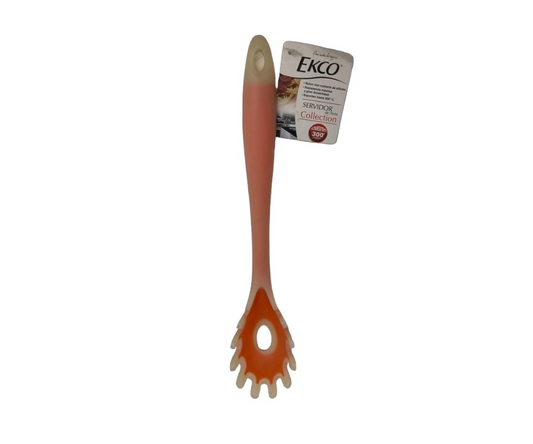 Servidor de Pasta Ecko Collection | Nylon con Silicón, Ultraresistente 300°C, 29 cm, Color Naranja