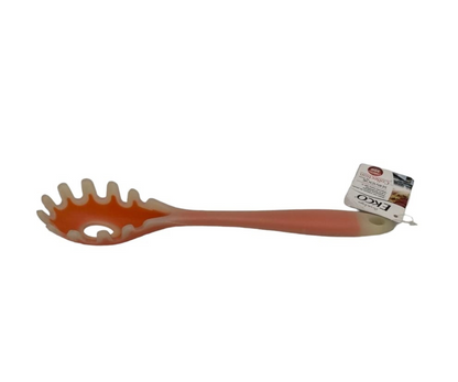 Servidor de Pasta Ecko Collection | Nylon con Silicón, Ultraresistente 300°C, 29 cm, Color Naranja