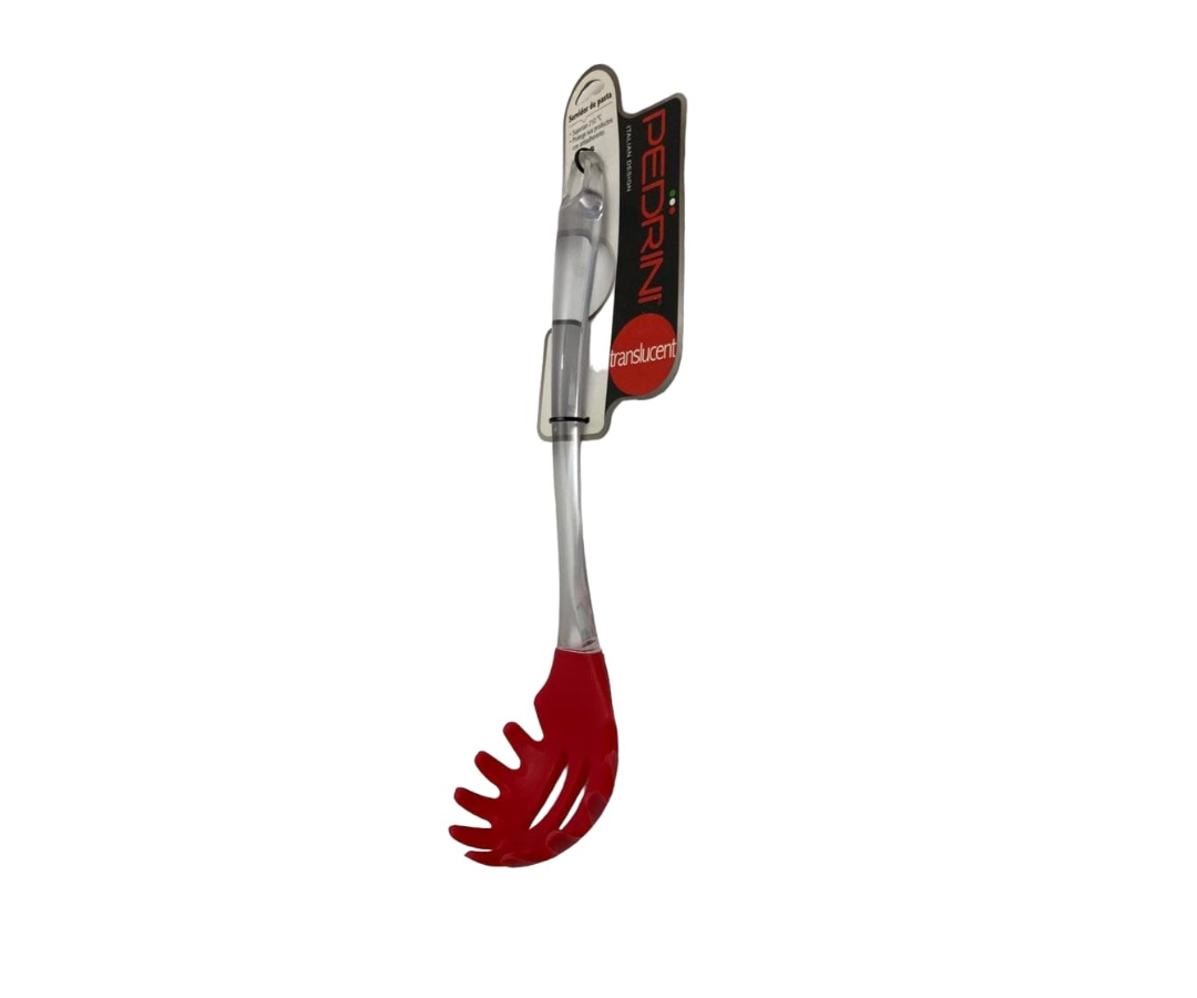 Servidor de Pasta Pedrini Italian Design | Cabezal de Silicón, Mango de Policarbonato, 30 cm, Protege Anti-Adherentes