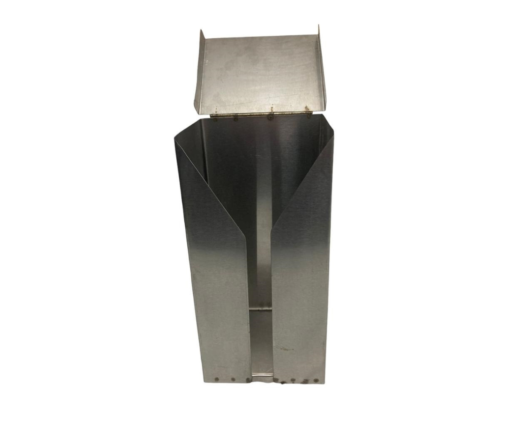 Popotero Cuadrada Inoxidable Grande | 14.5 x 11.5 cm – 880 g – Resistente y Funcional