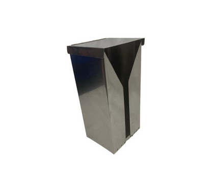 Popotero Cuadrada Inoxidable Grande | 14.5 x 11.5 cm – 880 g – Resistente y Funcional