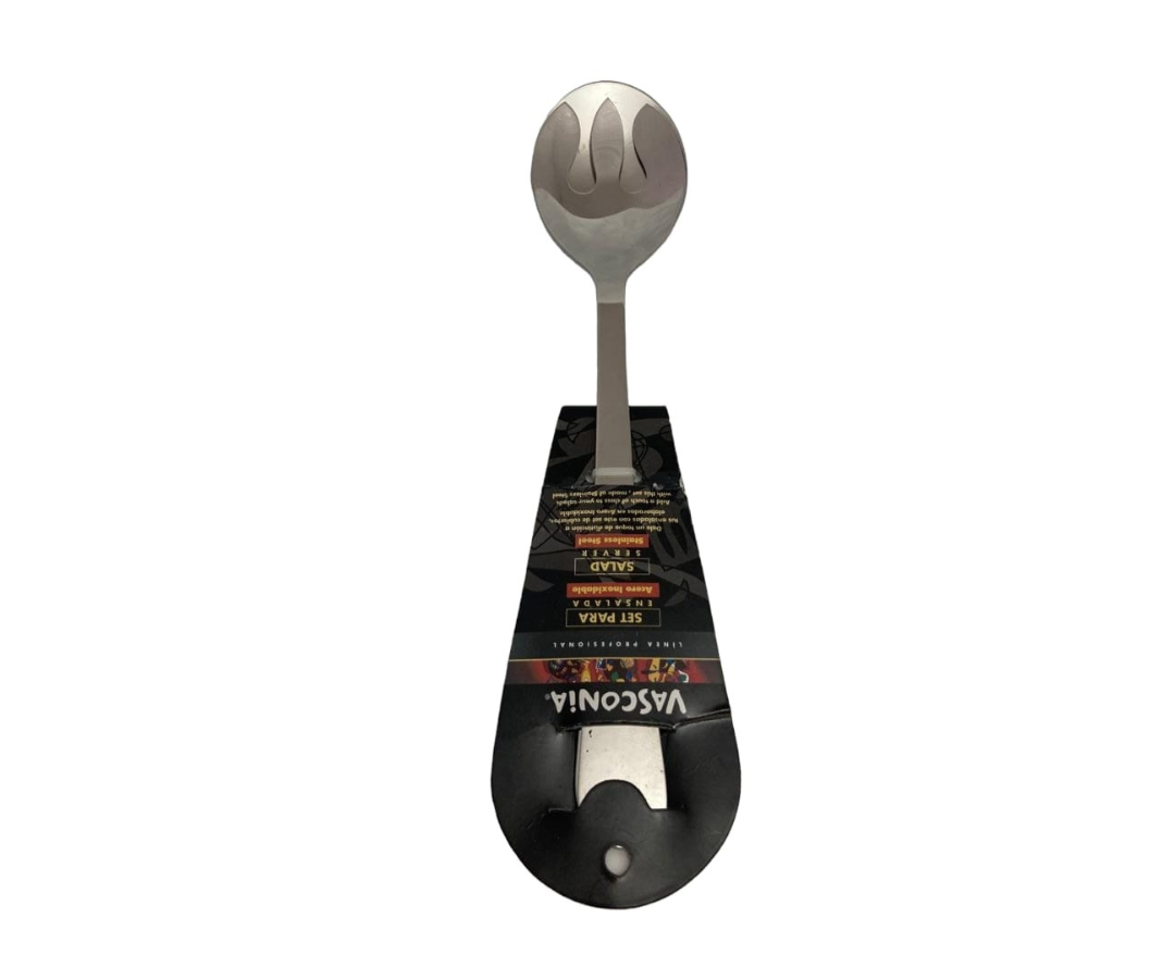 Set para Ensalada Vasconia | Cuchara y Tenedor Acero Inoxidable, 27.9 cm