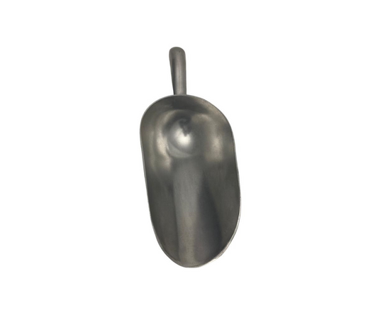 Pala para Hielos Redonda de Aluminio – 30 oz | 31 x 12 cm – 266 g – Multiusos y Resistente