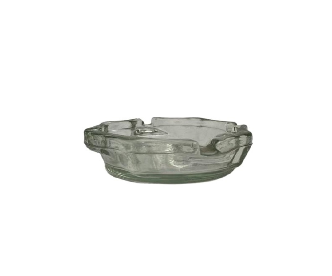 Cenicero de Vidrio Redondo | 10 cm, 136 g – Elegante, Resistente y Práctico
