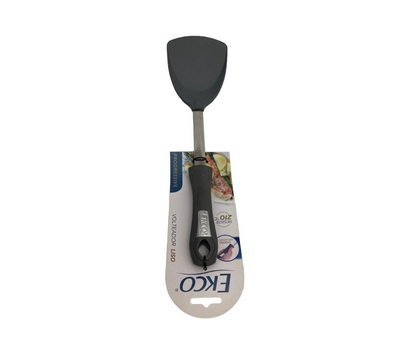 Volteador Progressive Ecko Liso | Mango Inox Soft Touch, Resiste 210°C, 36.5 cm