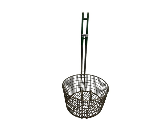 Canastilla Niquelada Redonda Chica | 17 cm Ø x 40 cm – 600 g – Resistente y Tradicional