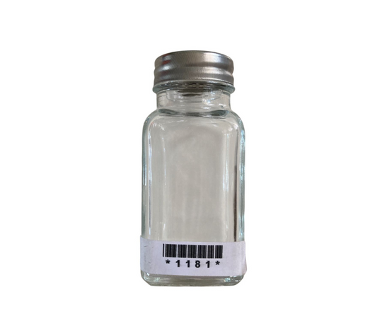 Salero Cuadrado en Frasco de Vidrio | 9 x 4 cm, 98 g – Práctico y Moderno