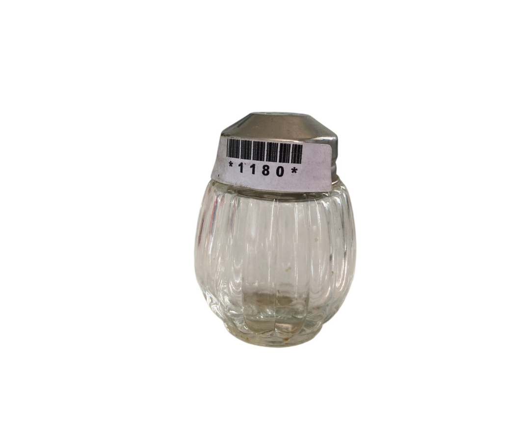 Salero Redondo en Frasco de Vidrio | 7 x 4 cm, 62 g – Práctico y Moderno
