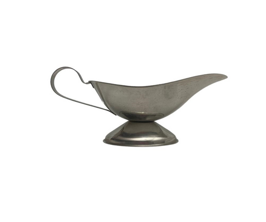 Salsera Aladino de Acero Inoxidable Gde | 8 oz | 6.5 x 22.5 cm – 126 g – Elegante y Funcional