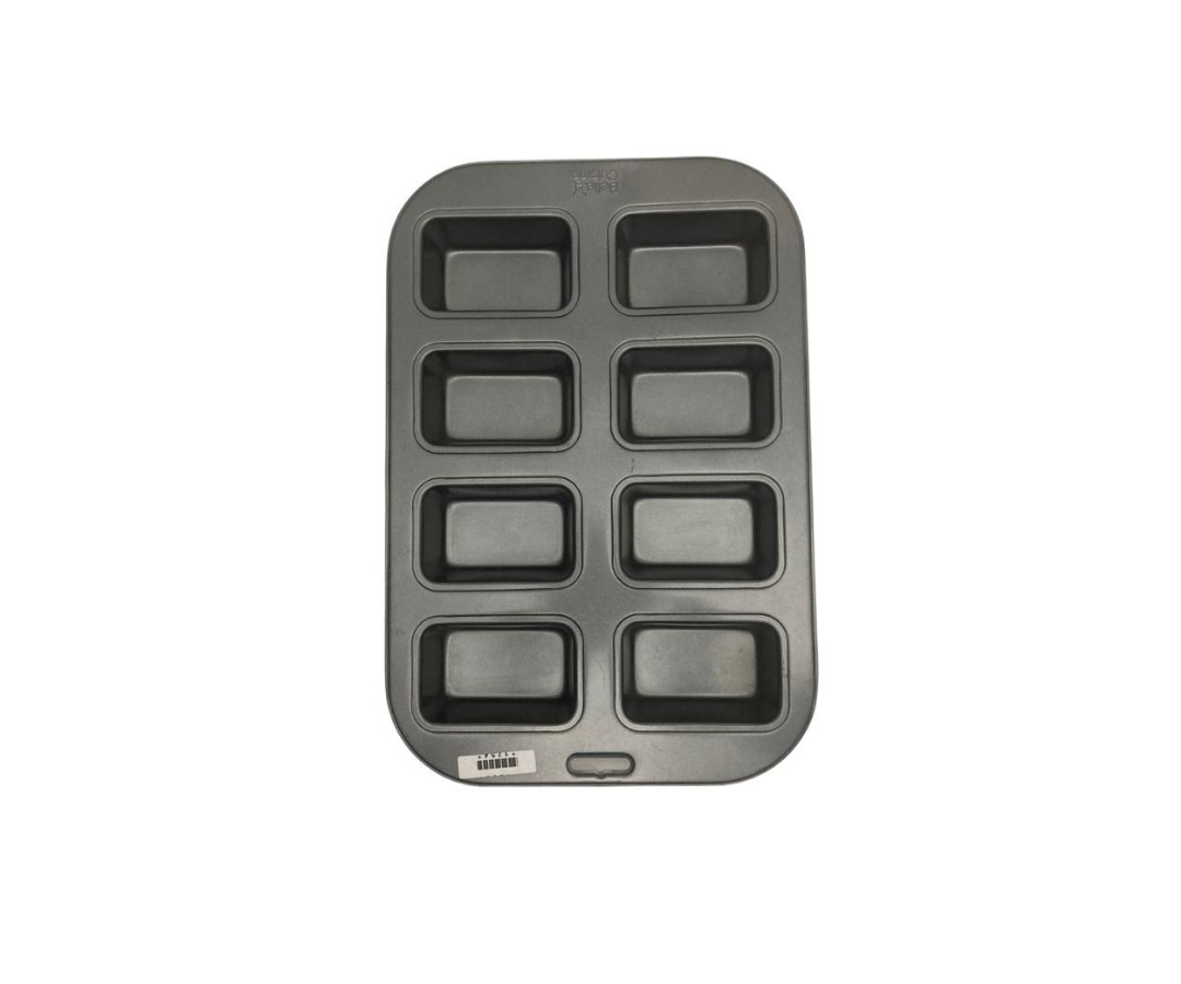 Molde para Panqué de 8 Piezas Belle Cuisine | 25 x 36.5 cm – 522 g – Resistente y Práctico