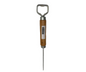 Picahielo con Destapador y Mango de Madera | 25 cm, 60 g – Versátil y Ergonómico