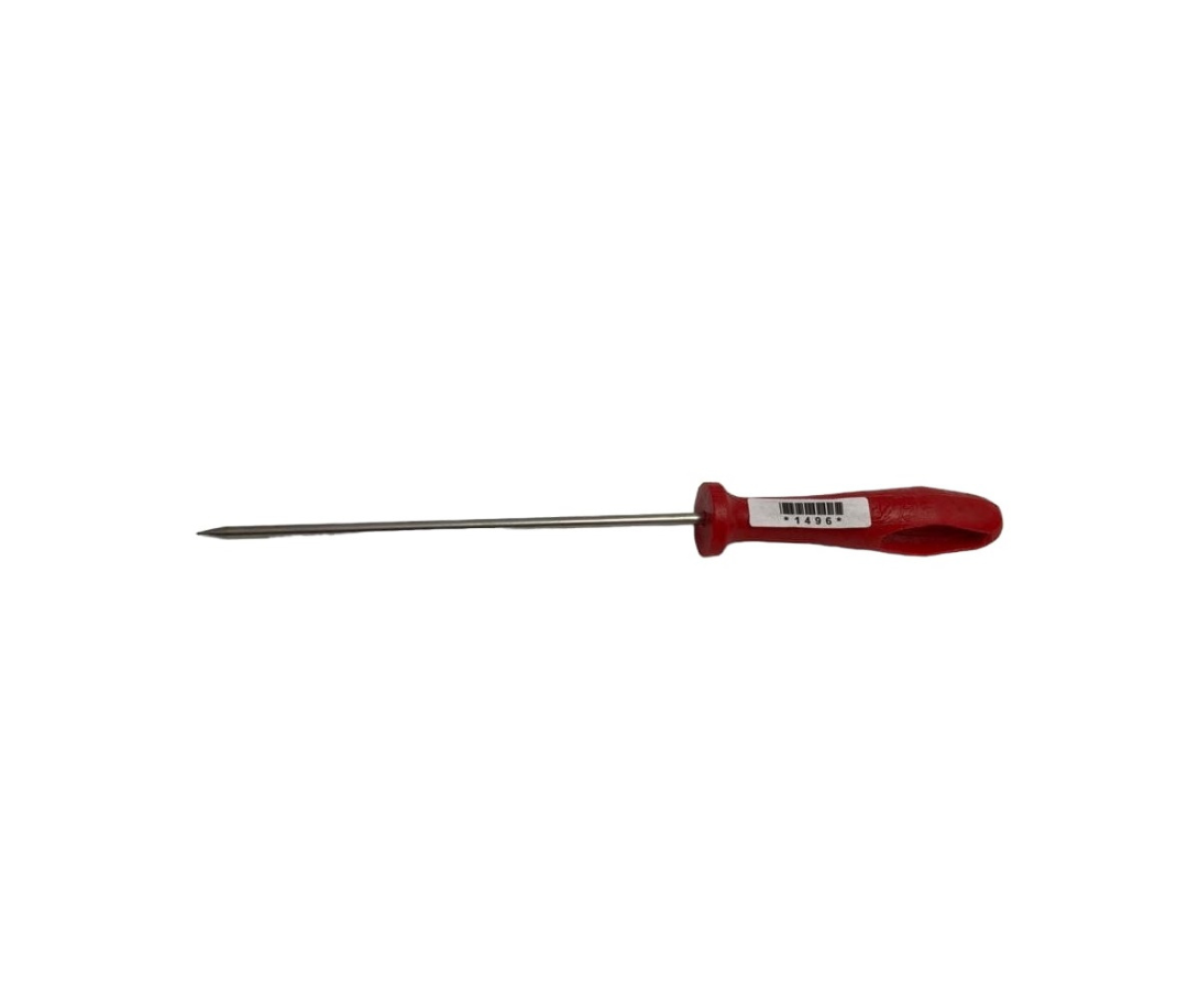 Picahielo con Mango Rojo de Plástico Duro | 31 cm, 64 g – Resistente y Ergonómico