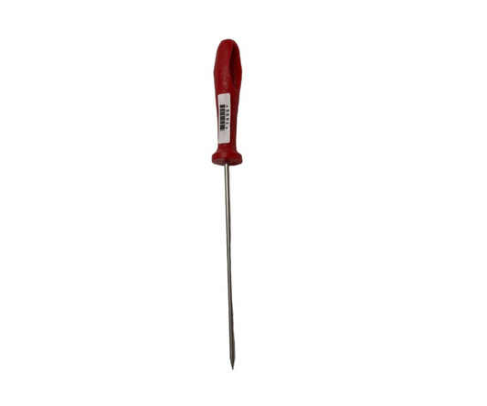 Picahielo con Mango Rojo de Plástico Duro | 31 cm, 64 g – Resistente y Ergonómico