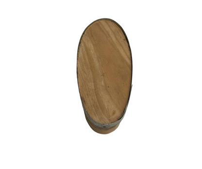 Molde para Huarache Chico de Madera con Punta de Fierro | 19.5 cm x 8.5 cm, 184 g – Tradicional y Práctico