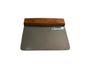 Espátula Rectangular Mediana de Acero Inoxidable con Mango de Madera | 12.5 x 15 cm – 154 g –