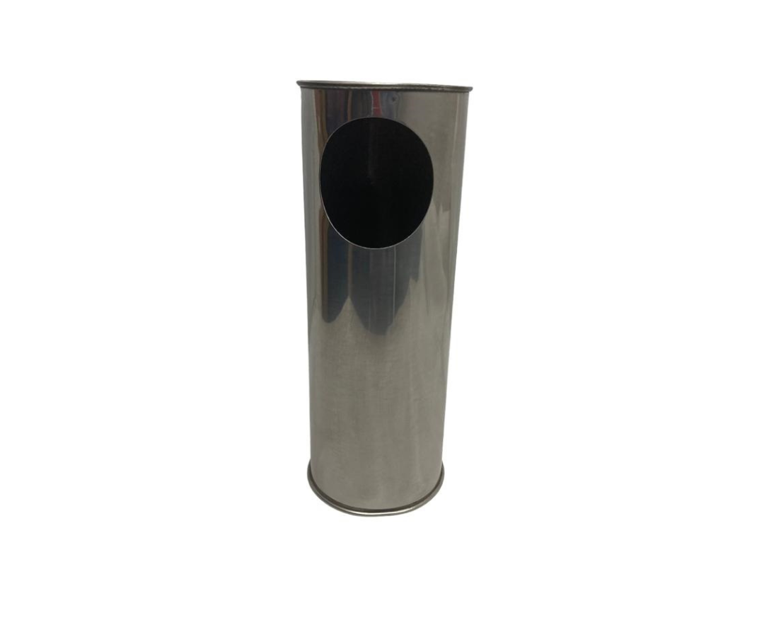Popotero Inoxidable Redondo Grande | 11 x 30 cm – 484 g – Amplio y Resistente