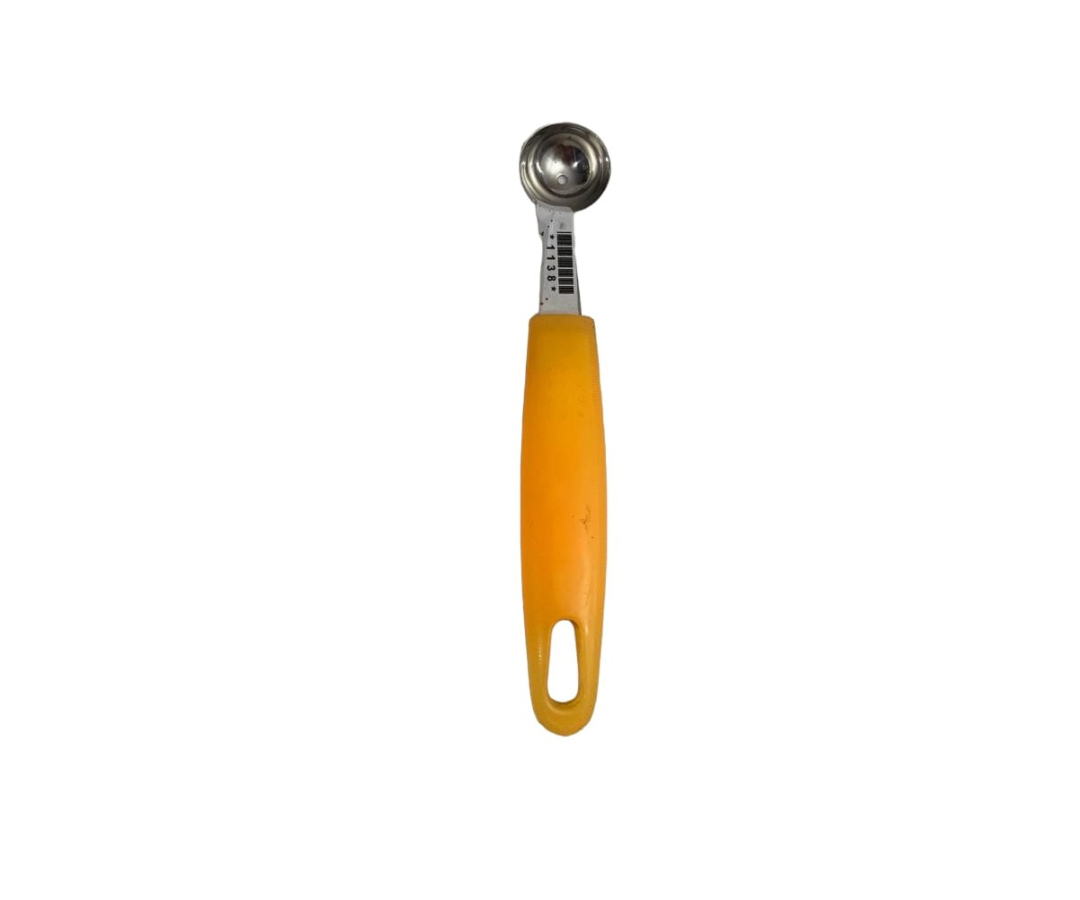 Sacabola Inoxidable con Mango de Polipropileno Color Naranja | 19 cm, 40 g – Ligero y Ergonómico