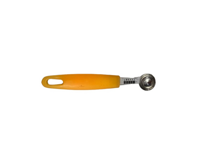 Sacabola Inoxidable con Mango de Polipropileno Color Naranja | 19 cm, 40 g – Ligero y Ergonómico
