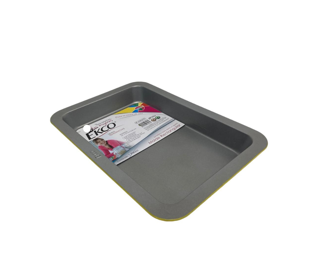 Molde Rectangular para Pastel Ecko | 31 x 21.5 x 3.5 cm – 282 g – Reforzado y Antiadherente