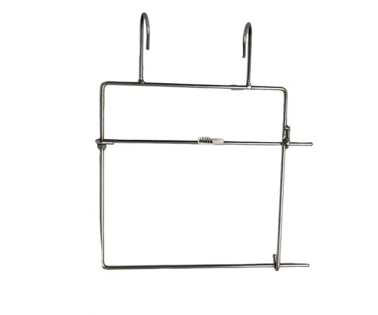 Porta Rollo de Bolsa Doble de Acero Inoxidable | 43 x 30 cm – 536 g – Resistente y Práctico