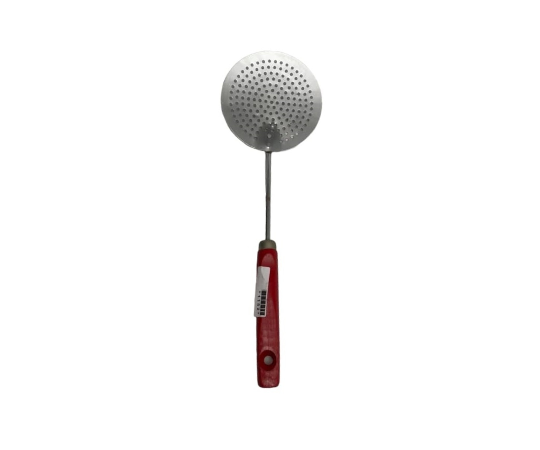 Espumadera Cromada | 33 cm largo, Ø11 cm, 106 g – Resistente y Práctica