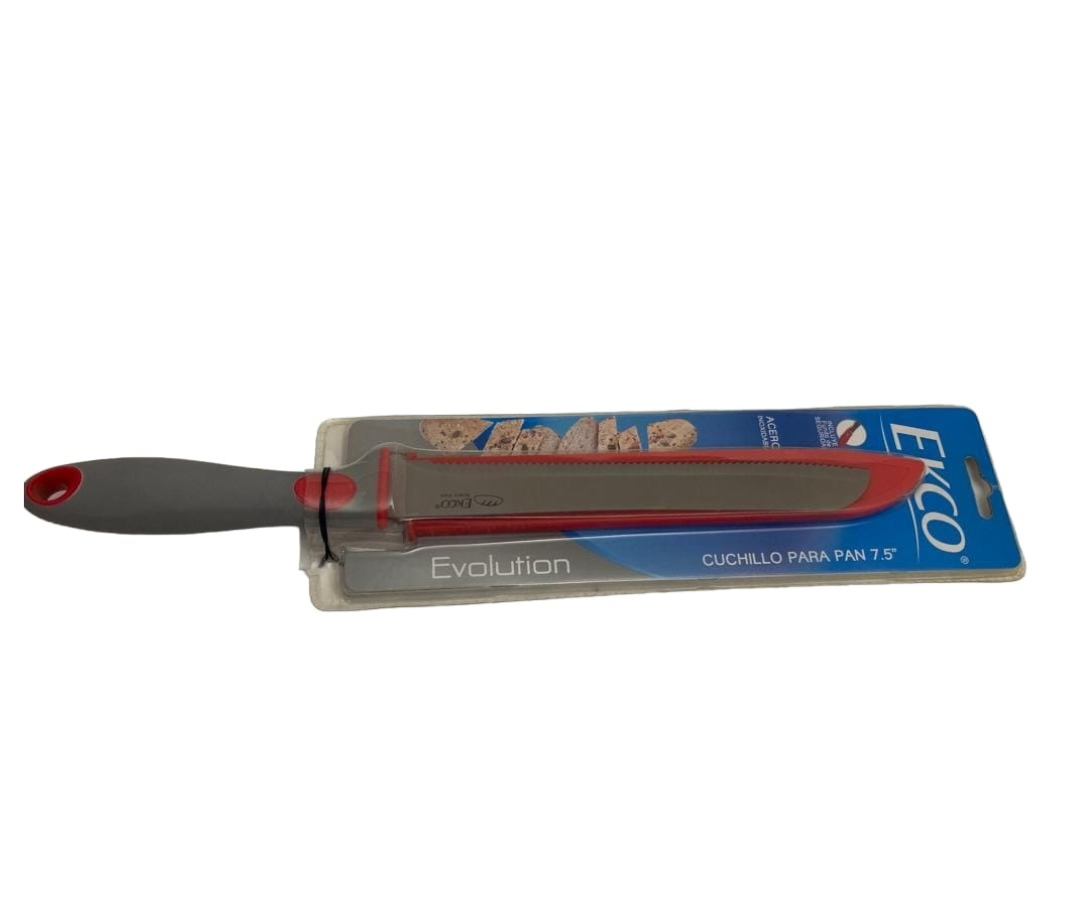 Cuchillo para Pan Ecko Evolution 7.5" | 32 cm, 142 g – Acero Inoxidable con Mango Ergonómico