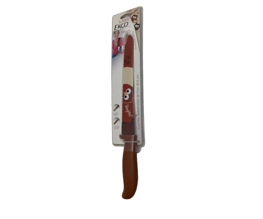 Cuchillo Rebanador de Pan Ecko Buyitos 20.3 cm | 31 cm, 124 g – Divertido, Seguro y Ergonómico