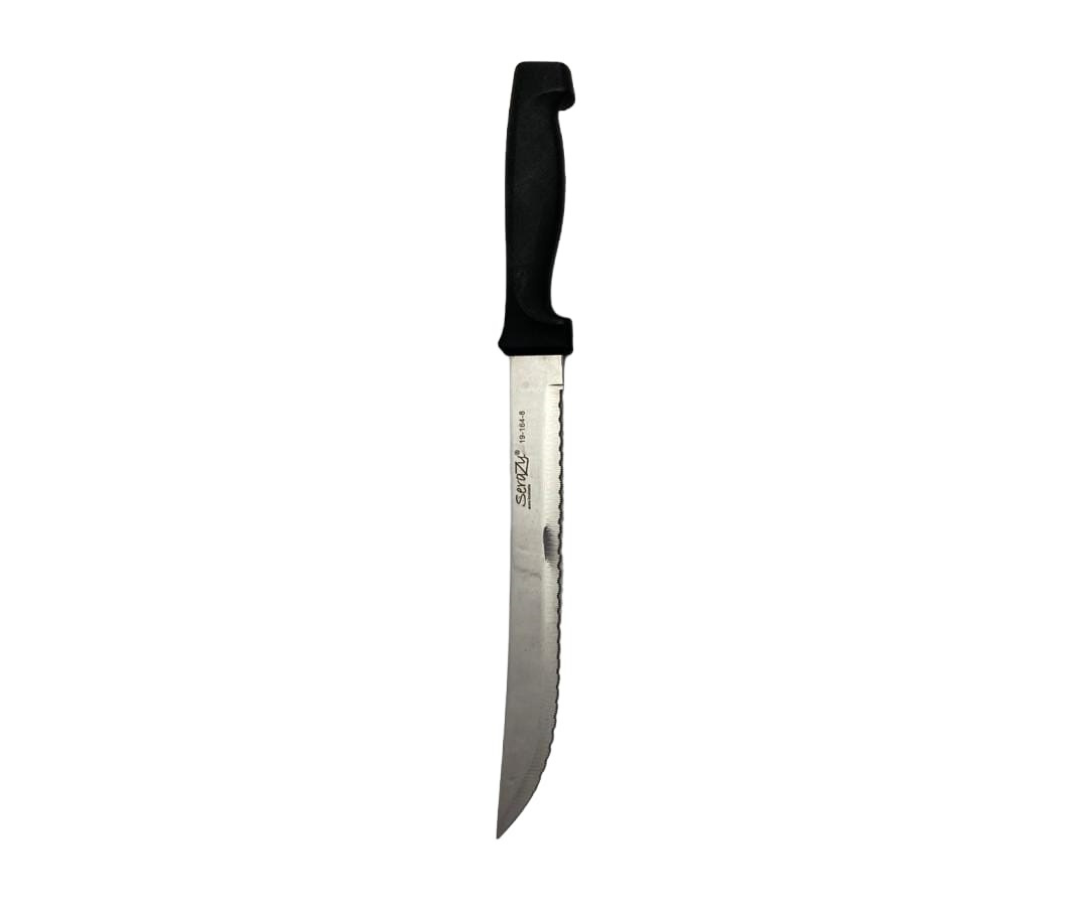 Cuchillo de Sierra Serazu 9164-8 | 32 cm, 78 g – 8" Negro, Corte Profesional y Seguro